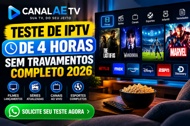 Teste de IPTV de 4 horas sem travamentos: completo 2026