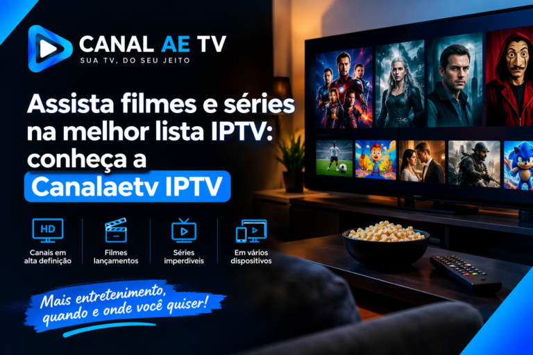 Assista filmes e séries na melhor lista IPTV: conheça a Canalaetv IPTV